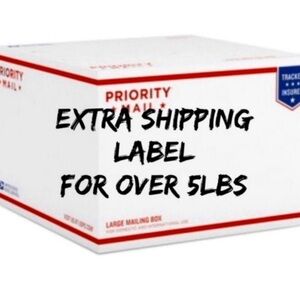 Extra Shipping Label for over 5lb weight